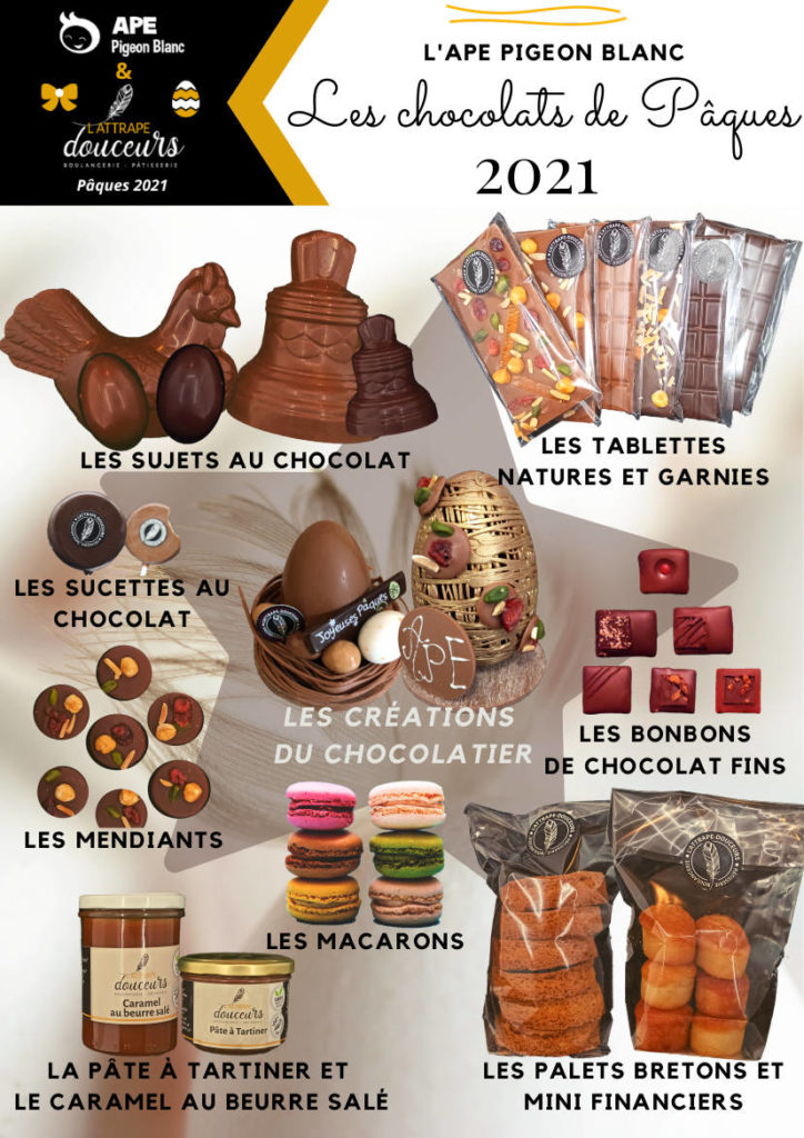Chocolats de Paques 2021