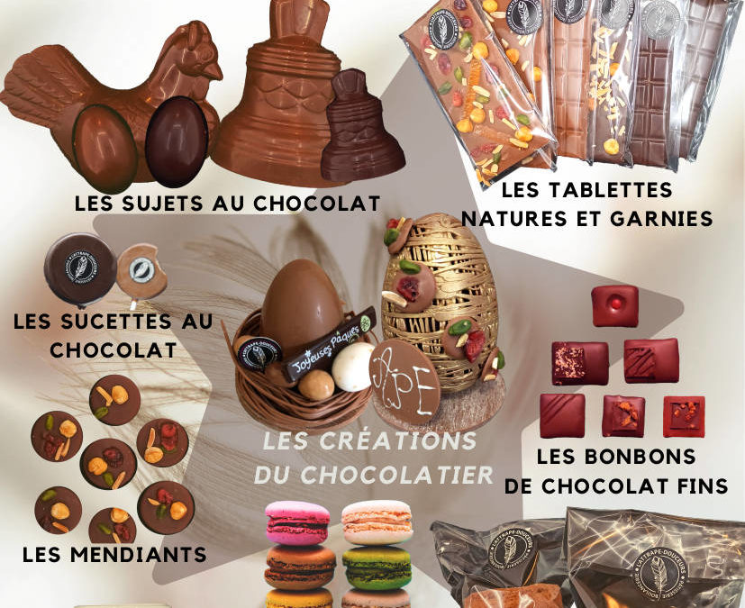 Vente de chocolats de Pâques